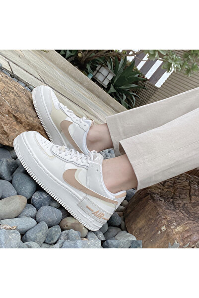 Nike Af1 Shadow Women's Beige Sneakers Sportie