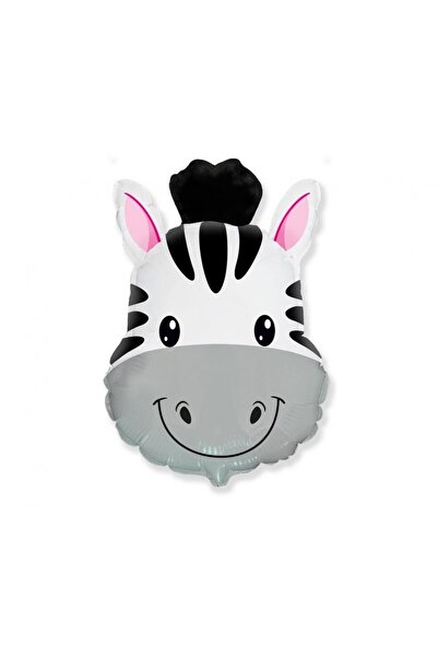 Flexmetal Zebra Head Foil Balloon 48x70 cm