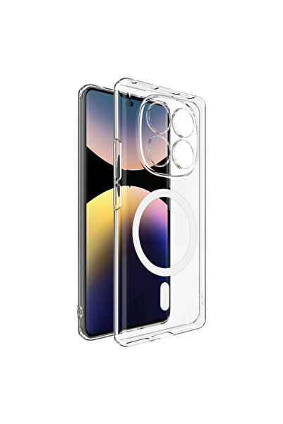 FREEDOM STOREE غطاء ماجسيف شفاف صلب من كومبو Xiaomi Redmi Note 14 Pro 4g - شفاف