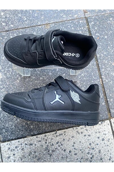 Metin Ayakkabı حذاء سيبور للأطفال مصنوع من الجلد الخارجي الأسود ونعل طبي ومضا...