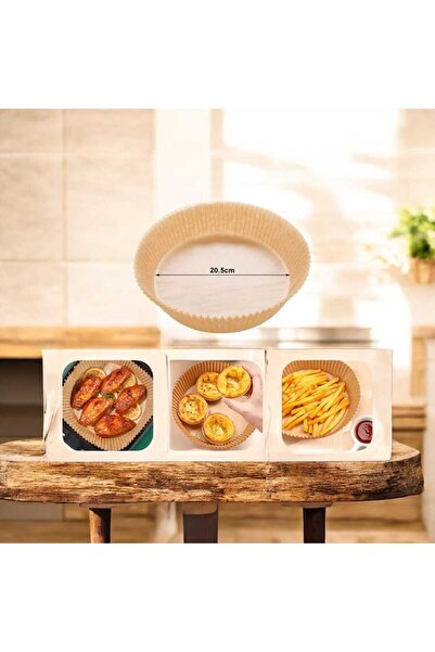 OEM Hârtie de copt pentru Air Fryer – Rezistentă la ulei și apă, 16 × 4, 5 cm, 50 bucăți
