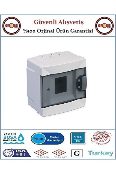 MAKEL Sıva Üstü Otomatik Sigorta Kutusu - Orjinal Ürün - 4' Lü