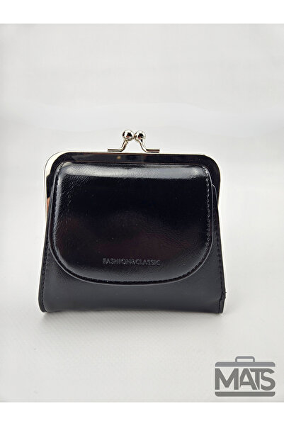 DSN Siyah Rugan Makas Açılım Suni Deri Cüzdan