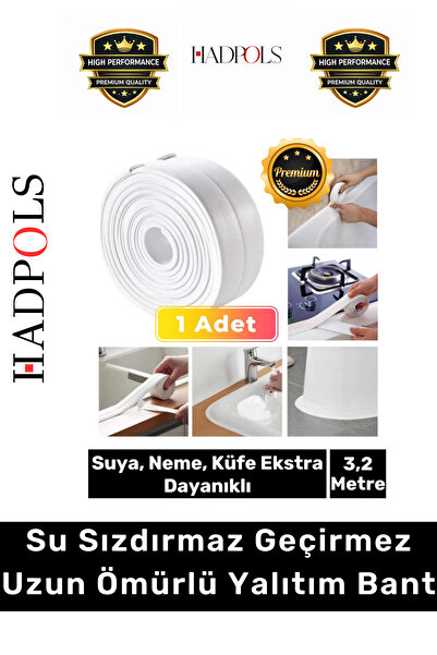 HadPols #LavaboBandı Su Sızdırmaz Dayanıklı Mutfak Banyo Kenar Yağ Küf Önleyi...