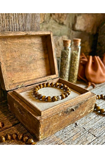SUFİ TESBİH VE ESANS Tiger's Eye Natural Stone Bracelet - Stone of Power and ...