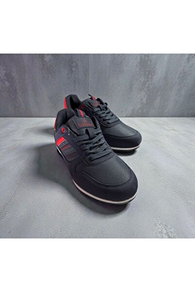 LETOON حذاء رياضي رجالي مريح بالكامل مع نعل طبي ورباط