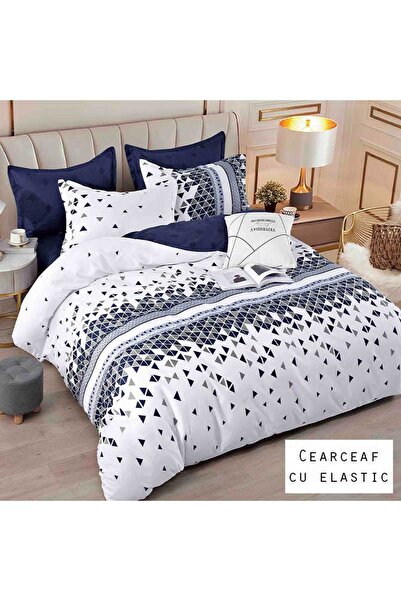 Patul Bed Linen 6 Pieces, Fine Cotton, Sulphur, Double Bed, 2 Persons, Fitted...