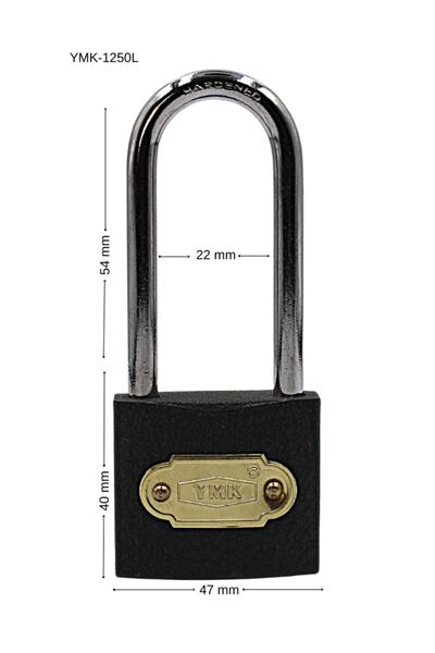 yuma kilit Ymk Padlock Long Gray 50 mm