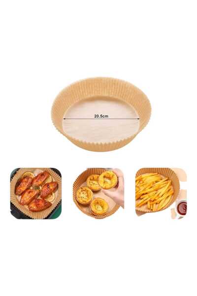 OEM Hârtie de copt pentru Air Fryer – Rezistentă la ulei și apă, 16 × 4, 5 cm, 50 bucăți