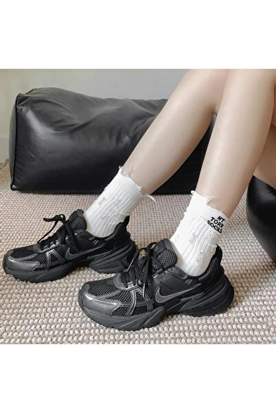 Nike V2K Run Black Walking Shoes Sportie