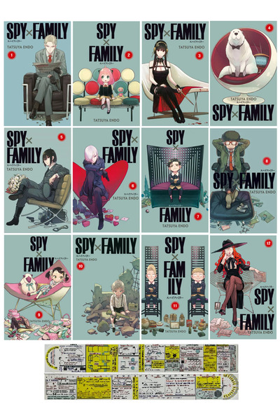 Gerekli Şeyler Yayıncılık Spy x Family 1-2-3-4-5-6-7-8-9-10-11-12. Ciltler Ma...