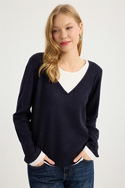 HomeStore Tricotaje colorate cu pietre decorative