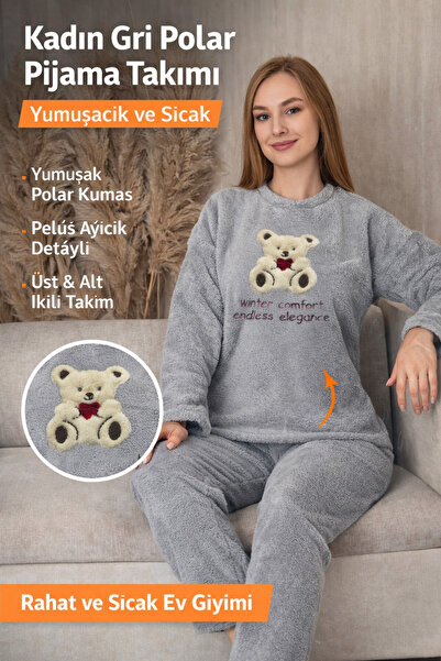 Sude Women's Plush Pajama Set