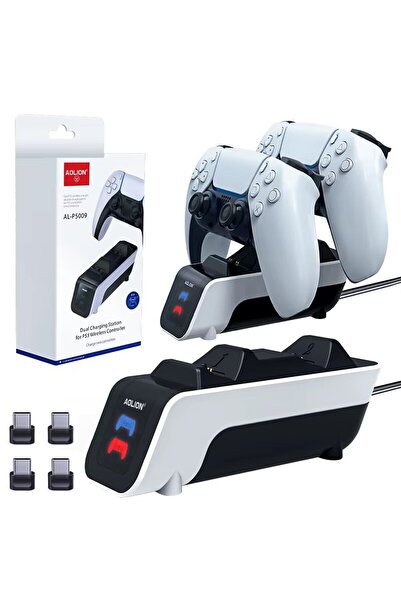 aolion Sony PlayStation 5 controller charger, 2.4 amp fast charging with Type...