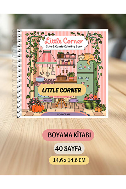 VORACRAFT Boyama Kitabı, Köşeli Tatlı Ev Boyama KŞ00027