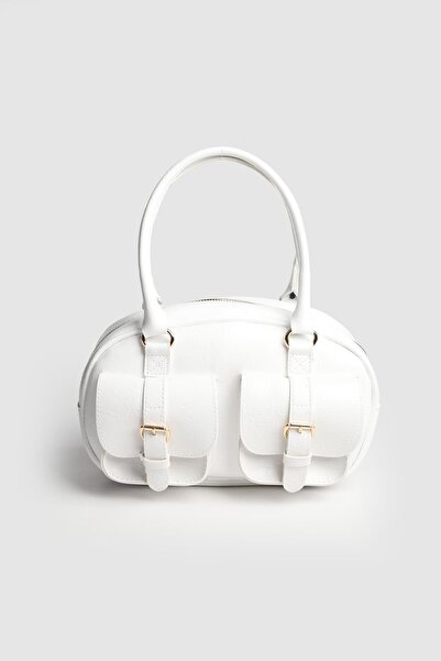 Store حقيبة يد نسائية من الجلد متعددة الأقسام من فيكتوريا مع حزام