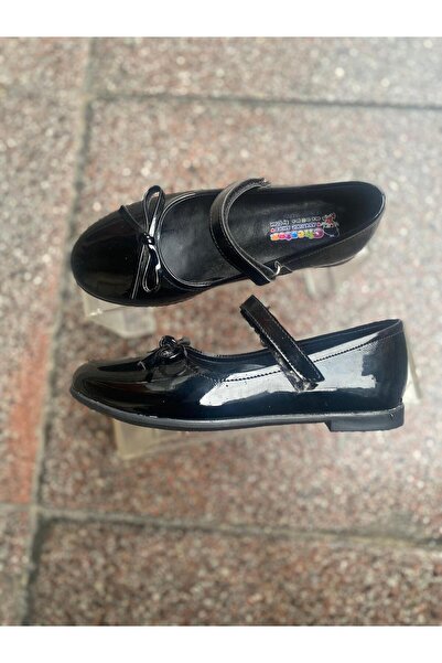 Aysun Ayakkabı Black Outer Material Patent Leather Orthopedic and Strappy Chi...