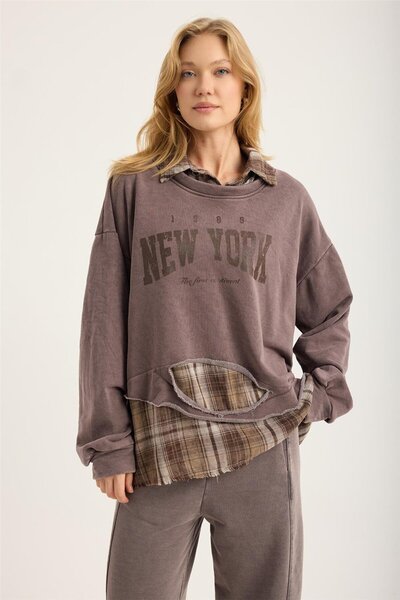 HomeStore Блуза с яка от тартан