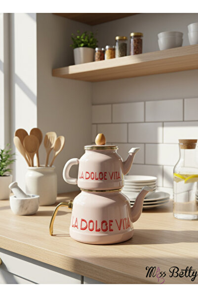 Miss Betty Dolce Vita Emaye Çaydanlık