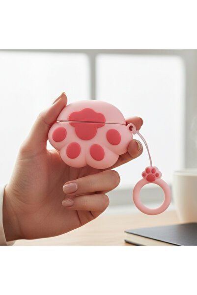 Huawei FreeBuds SE 4 ANC Kılıf Karakter Figürlü Pati Pembe