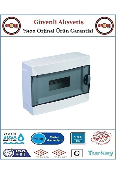 MAKEL صندوق الفيوزات الأوتوماتيكي المثبت على السطح - المنتج الأصلي - 12 قطعة