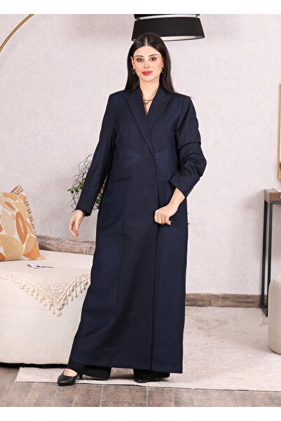 Generic A practical matte fabric abaya with a simple, unembroidered design an...
