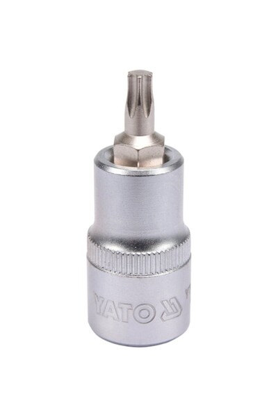 yato Cheie Torx, Yato, Oțel, 1/2", T30, L55MM, Argintie
