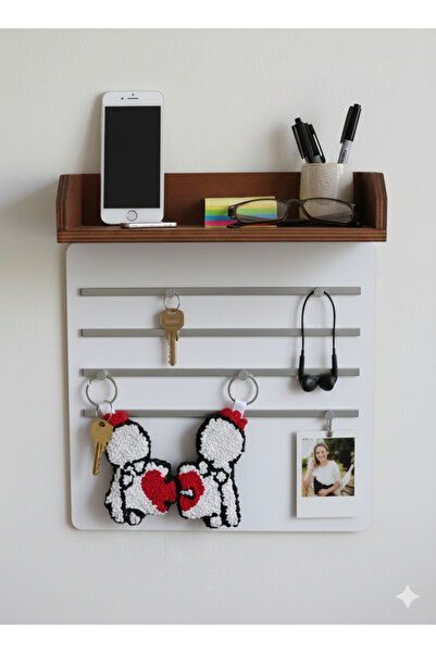 lavante butik kendini özel hisset 2-Piece Lover and Couple Keychain Punch-Emb...
