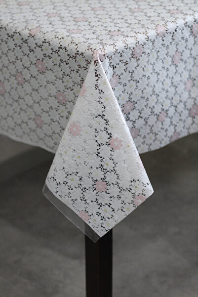 Soft Kare مفرش طاولة من PVC بمظهر دانتيل فاخر - قابل للمسح، مقاوم للماء، سهل ...