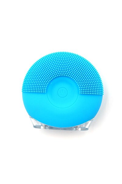 Zgts فرشاة تنظيف بالموجات الصوتية من السيليكون، اللون: أزرق