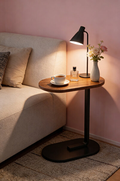 dida-cosmos طاولة جانبية كلاسيكية أنيقة ذات قاعدة عمودية - طاولة جانبية أنيقة...