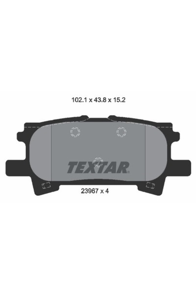 TEXTAR 2396701 Комплект спирачни накладки, дискови спирачки