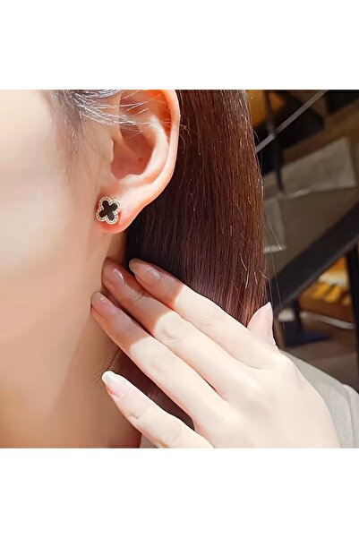 Ayzen Stylish Stone Clover Earrings