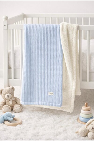 Abelia Baby Organik Pamuklu Pike/Polar Çift Taraflı Balıksırtı Wellsoft Bebek...