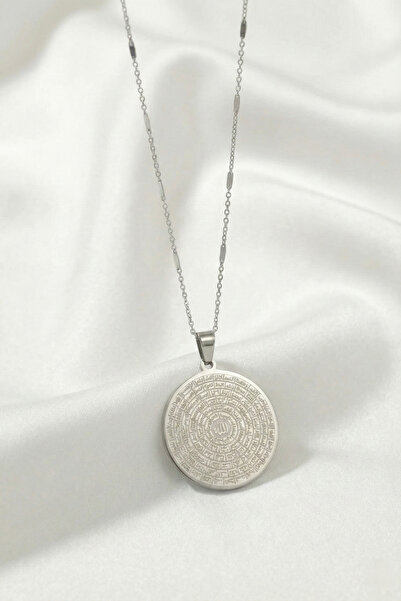 özgül takı ve tasarım Stainless Steel Silver Color Names of Allah Esmaul Husn...