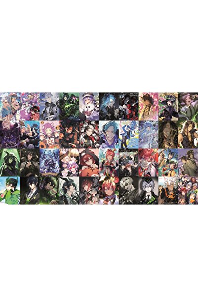 nihonwosekai Twisted Wonderland Anime Poster Seti 40 Adet A6 Boy