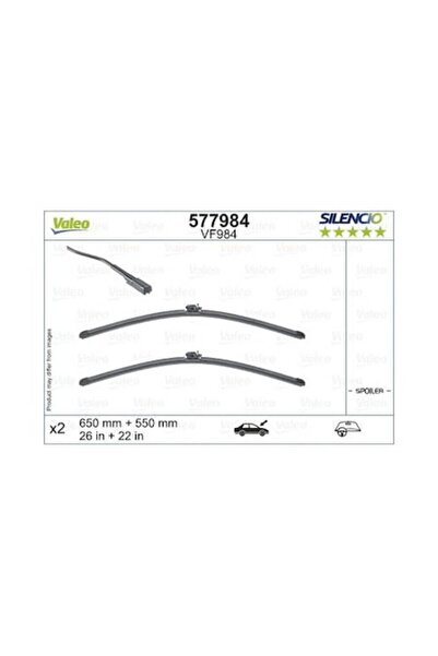 VALEO Lamelă ștergătoare, 650x550mm, cu design spoiler
