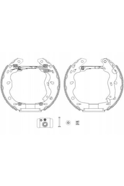 TEXTAR Set Saboti Frana Fiat Sedici Suzuki SX4 2006-2015