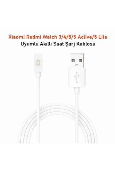 Dexmon Xiaomi Redmi Watch 3/4/5/5 Active / 5 Lite Uyumlu Akıllı Saat Usb Şarj...