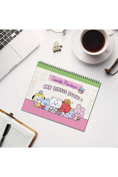 nihonwosekai دفتر تخطيط بي تي إس بي تي 21 مقاس A5 بحجم 50 ورقة