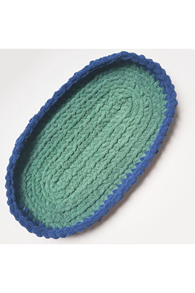 Blanosic Cat cushion for windowsill / furniture, Furry, Handmade, Green-Blue,...