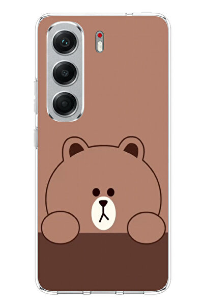 TechTree حافظة سيليكون مطبوع متوافقة مع تصميم الدب البني من تكنو كامون 40