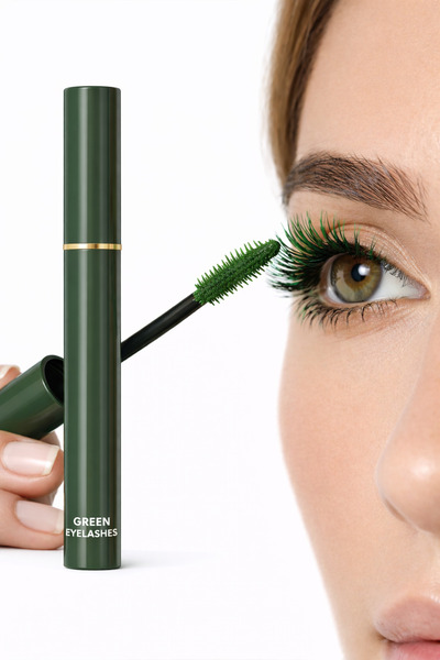 Lesvip's Emerald Green Maskara – Cesur ve Çarpıcı Bakışlar Yeşil Tonlu– Moder...