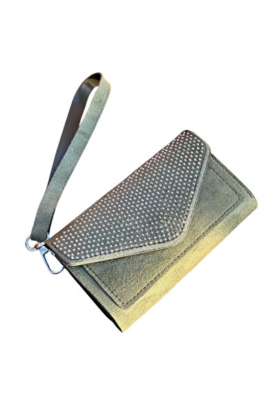 Rivina Women's Envelope Model Stone Embroidered Suede Women's Wallet - with S...