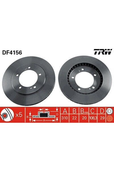 TRW Disc de frână DF4156
