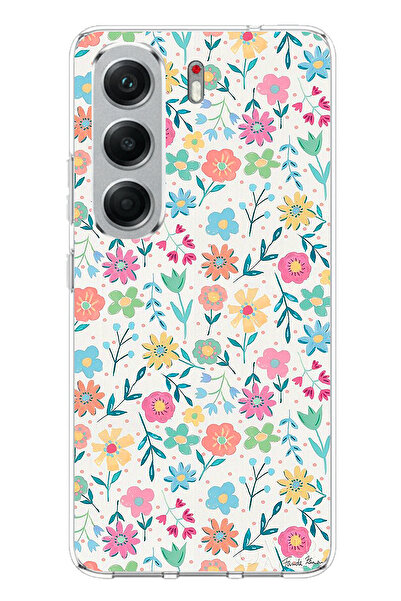 TechTree Tecno Camon 40 Compatible Decorative Flowers Printed Silicone Case