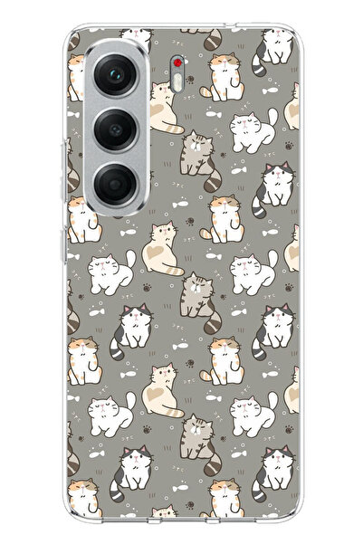 TechTree Tecno Camon 40 Compatible Tiny Cute Cats Printed Silicone Case