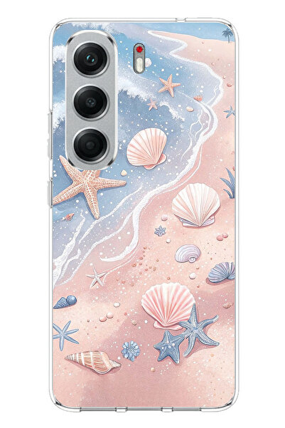 TechTree Tecno Camon 40 Pro Compatible Sahil Deniz Kabuğu Printed Silicone Case