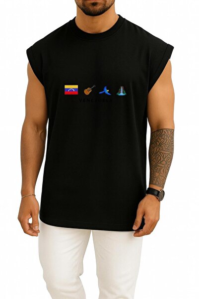 Bahriyeli Collection Oversized Free Venezuela and Maduro Chest Printed Athlete