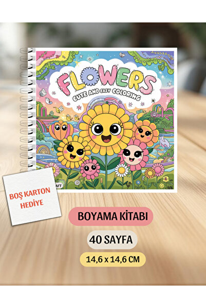 VORACRAFT Boyama Kitabı, Tatlı Çiçek Boyama Kitabı KŞ00039